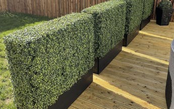 artificial outdoor garden hedges