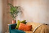 Artificial paradise palm tree in living room
