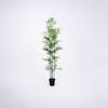 Artificial green stem bamboo tree