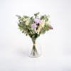 Faux summer shades bouquet in glass vase