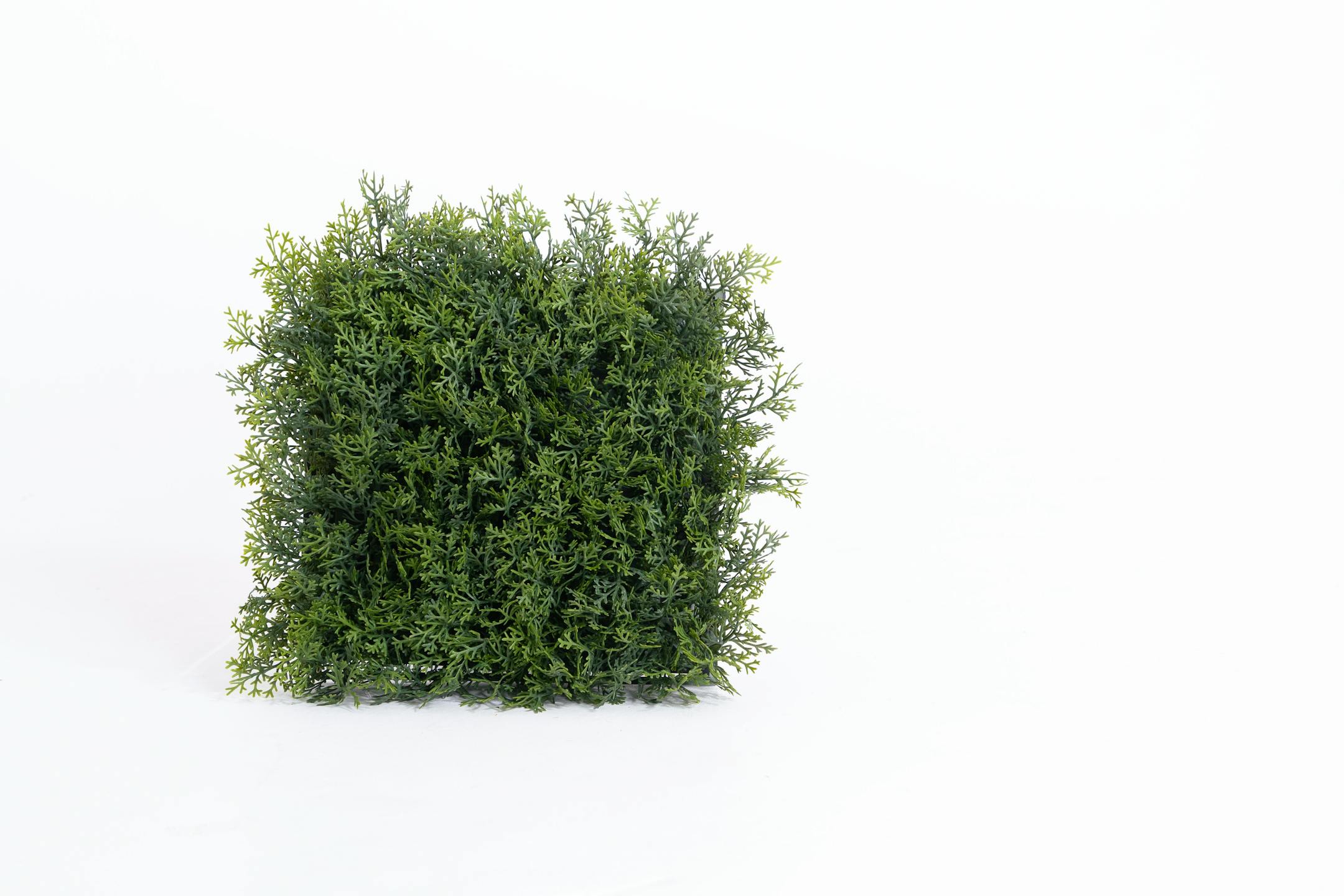 Artificial cedar top green wall mat