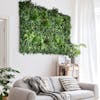 Forest greens green wall panels in living room