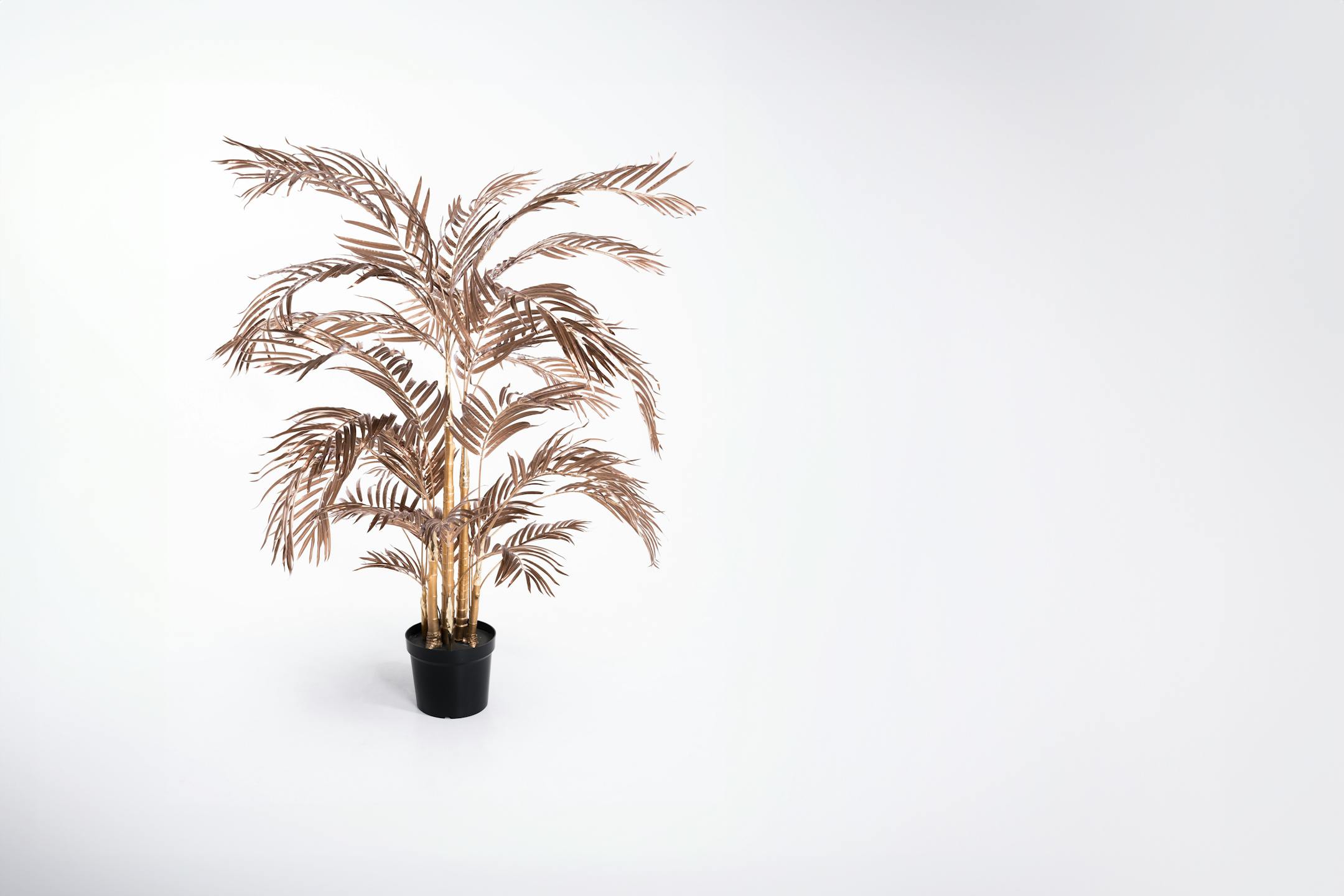 Small faux bronze palm