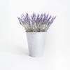 Artificial lavender tin planter