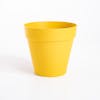 Yellow loft urban round plant pot