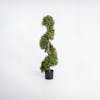 Small artificial boxwood spiral with stem