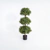 Artificial boxwood triple ball topiary