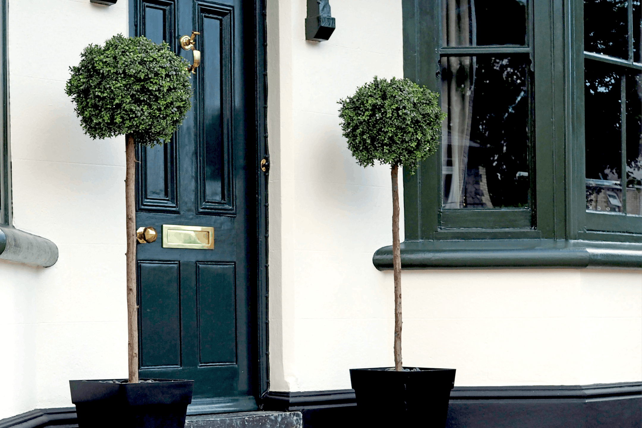 artificial-120cm-boxwood-single-ball-tree-outside-front-door