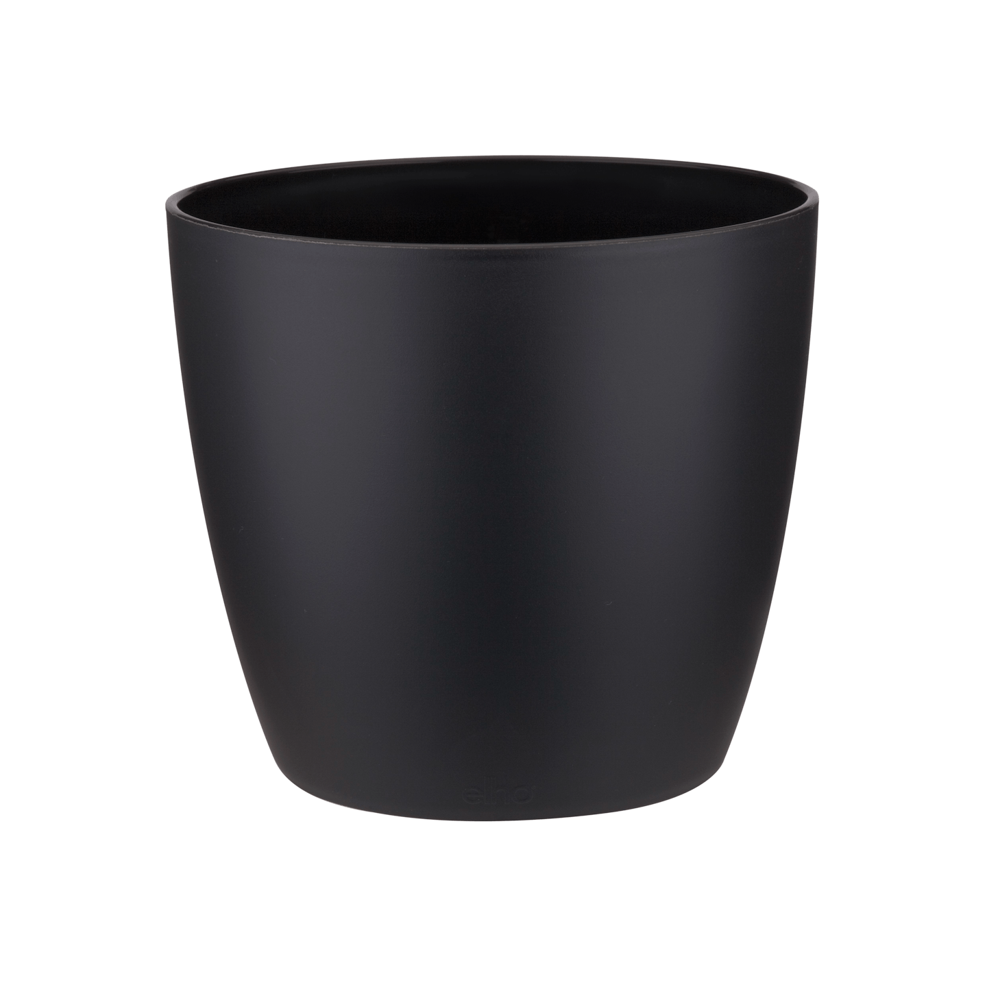Black brussels round plant pot