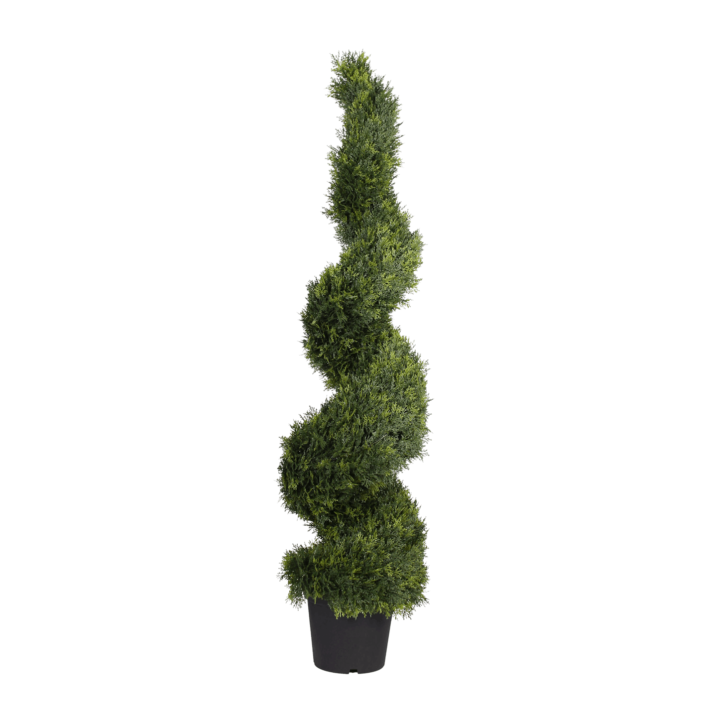 Artificial cedar spiral 150cm 5ft isolated