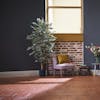 artificial variegated ficus tree next to armchair 180cm