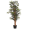 Artificial green ficus tree 120cm