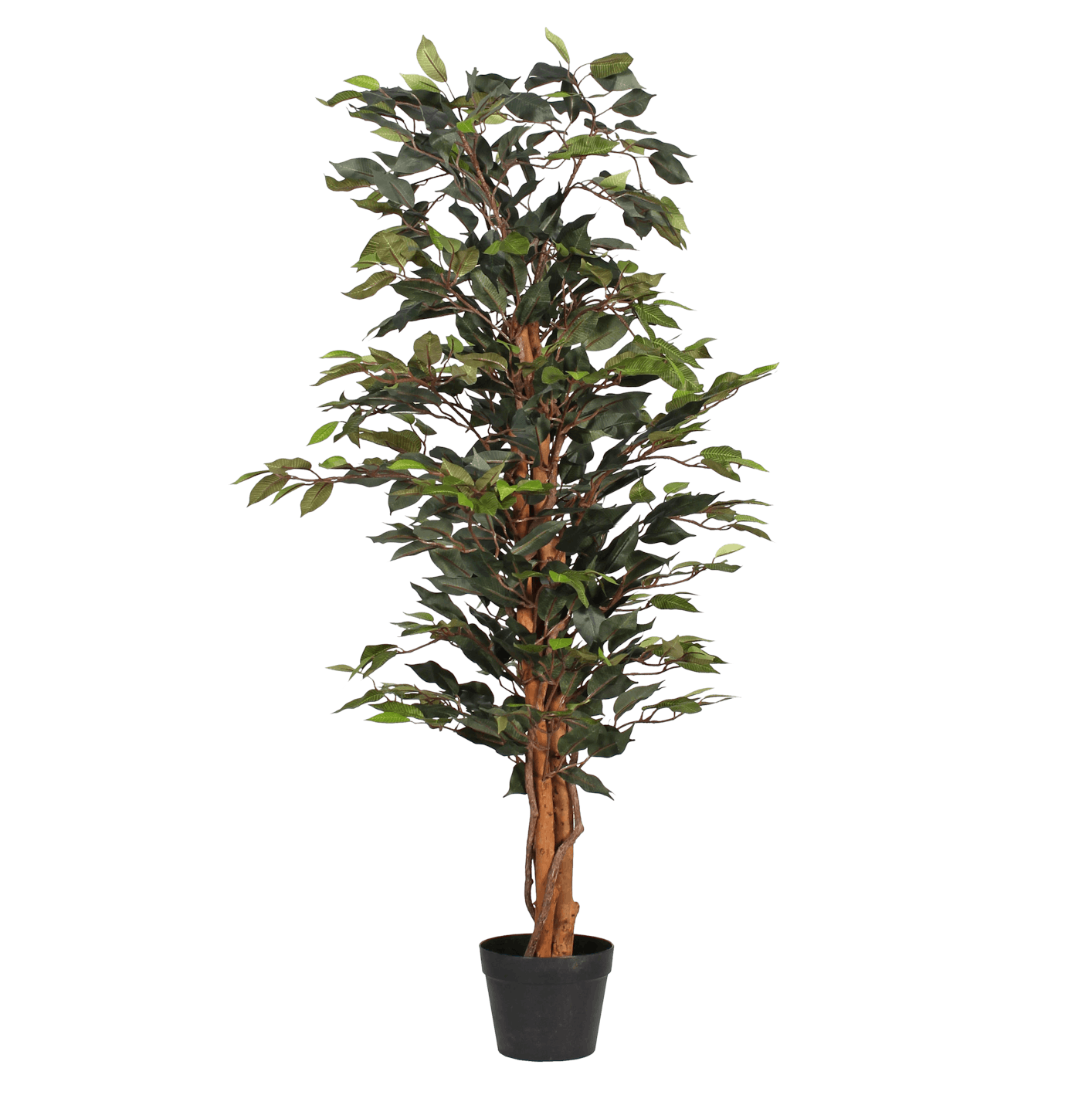 Artificial green ficus tree 120cm