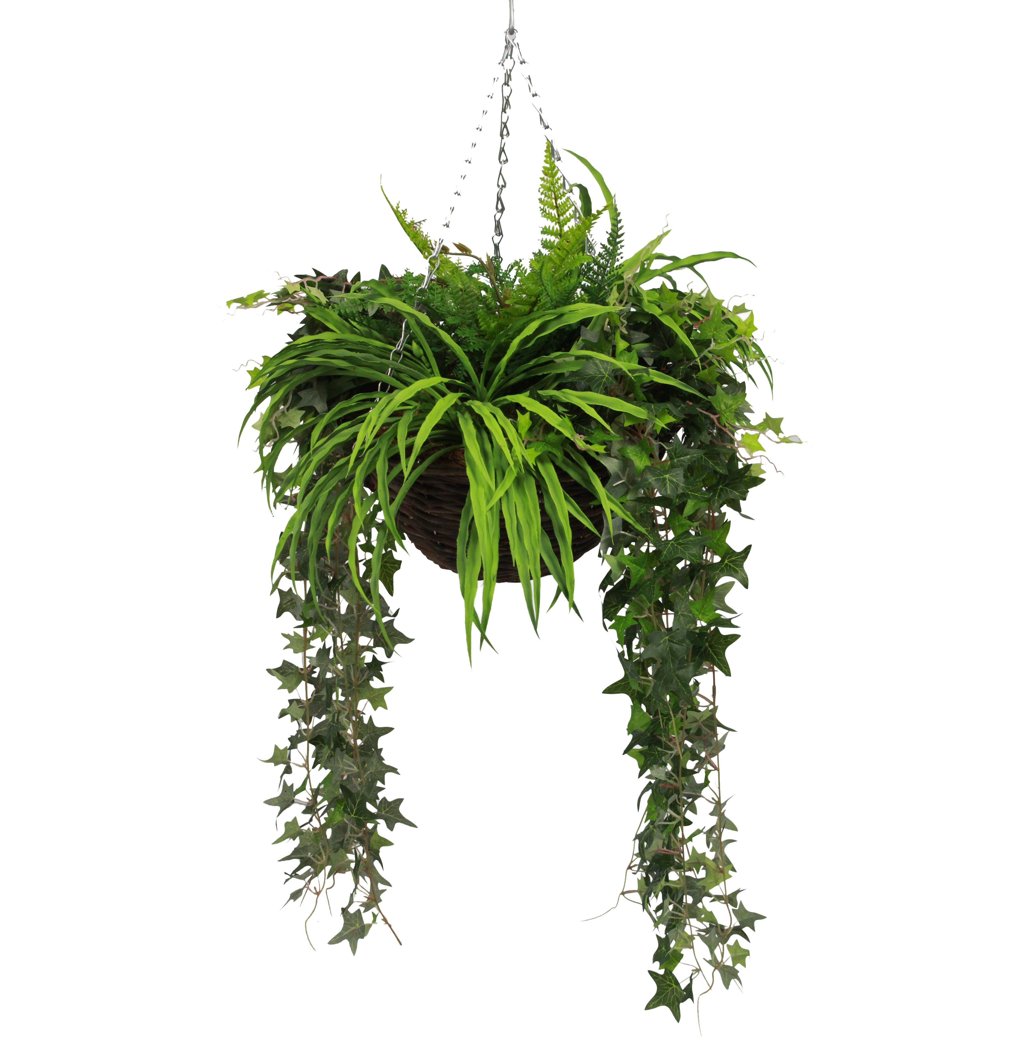 Artificial Foliage Hanging Basket Blooming Artificial   Foliage Hanging Basket 