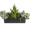 Artificial variegated foliage window box