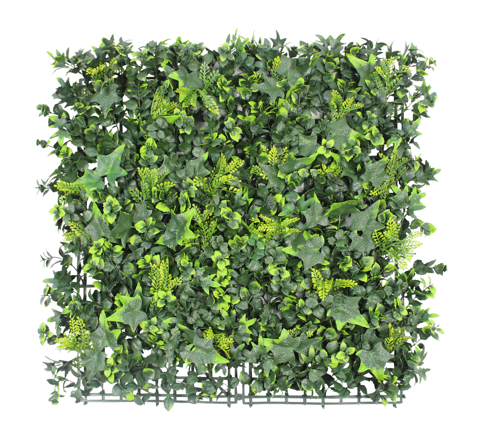 Artificial garden foliage green wall mat - fire rated specification