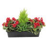 Artificial geranium window box red
