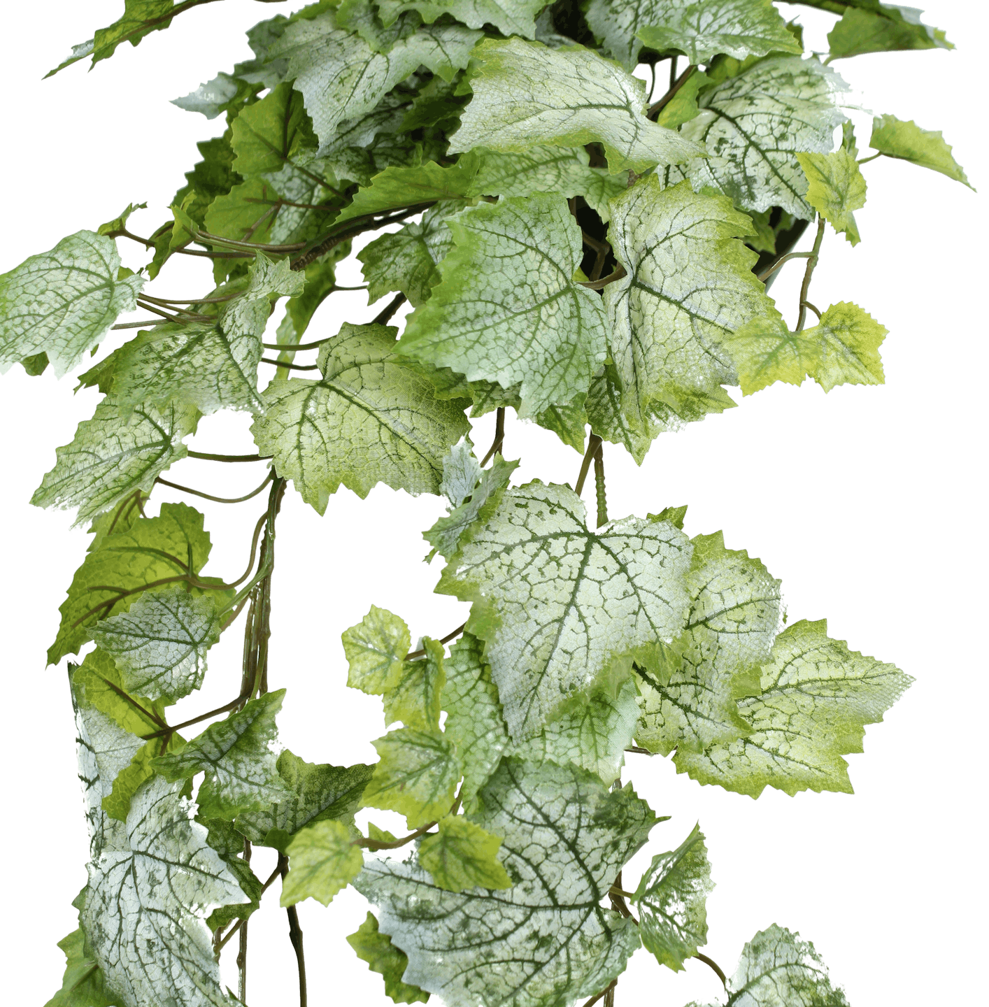 Faux grape leaf hanging bush foliage