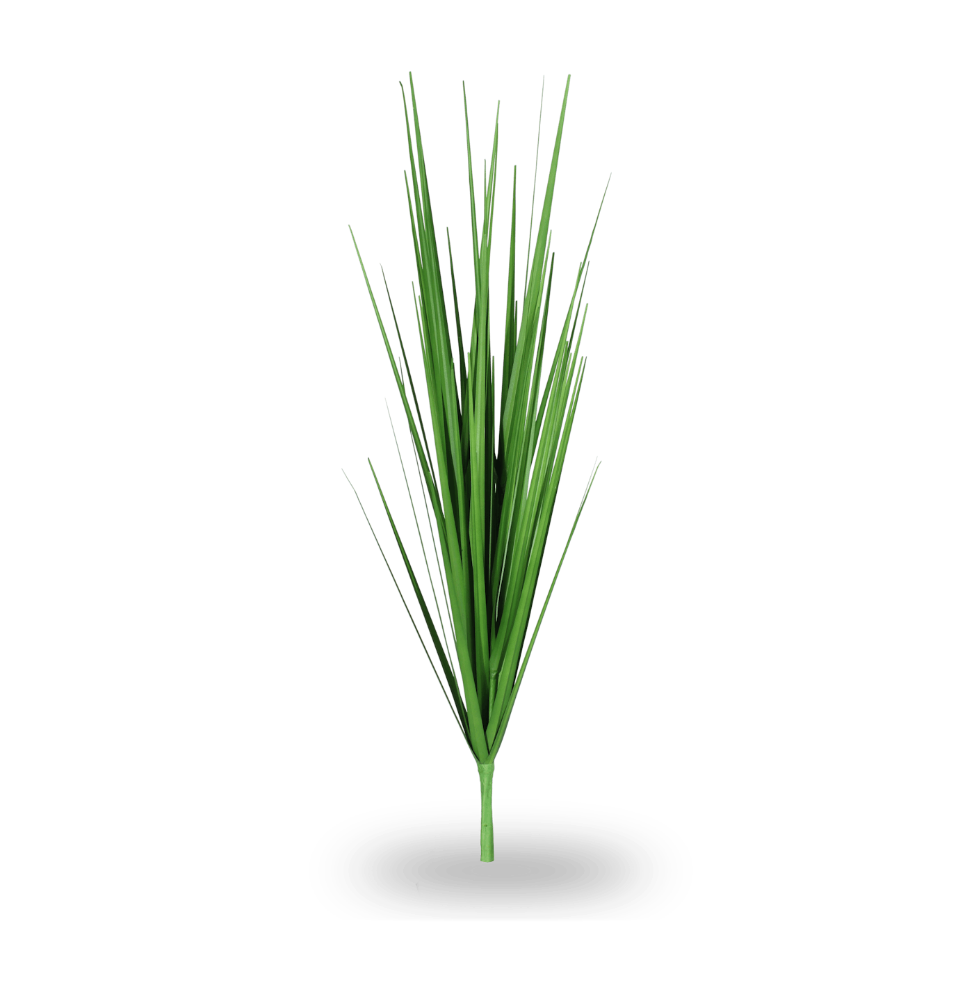 Artificial grass bush on spike