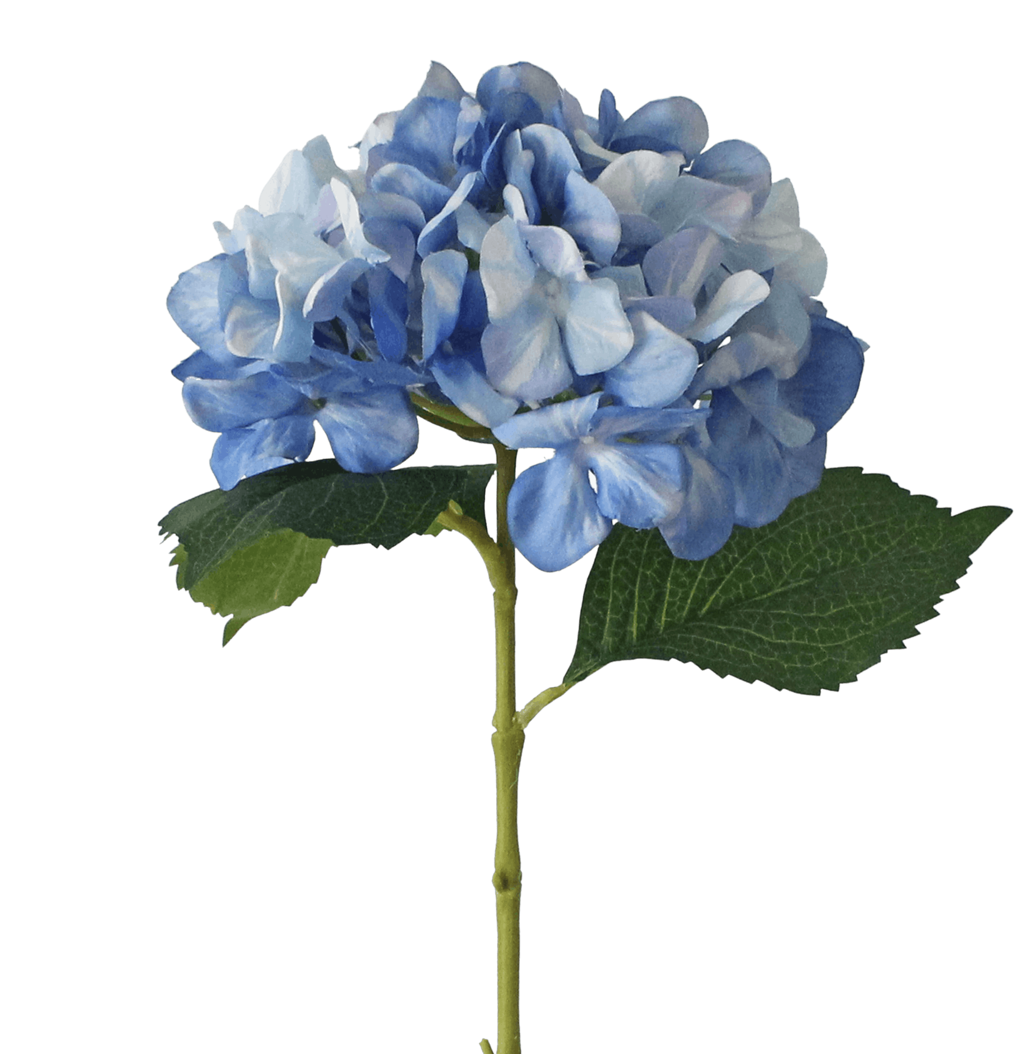 Artificial hydrangea stem blue
