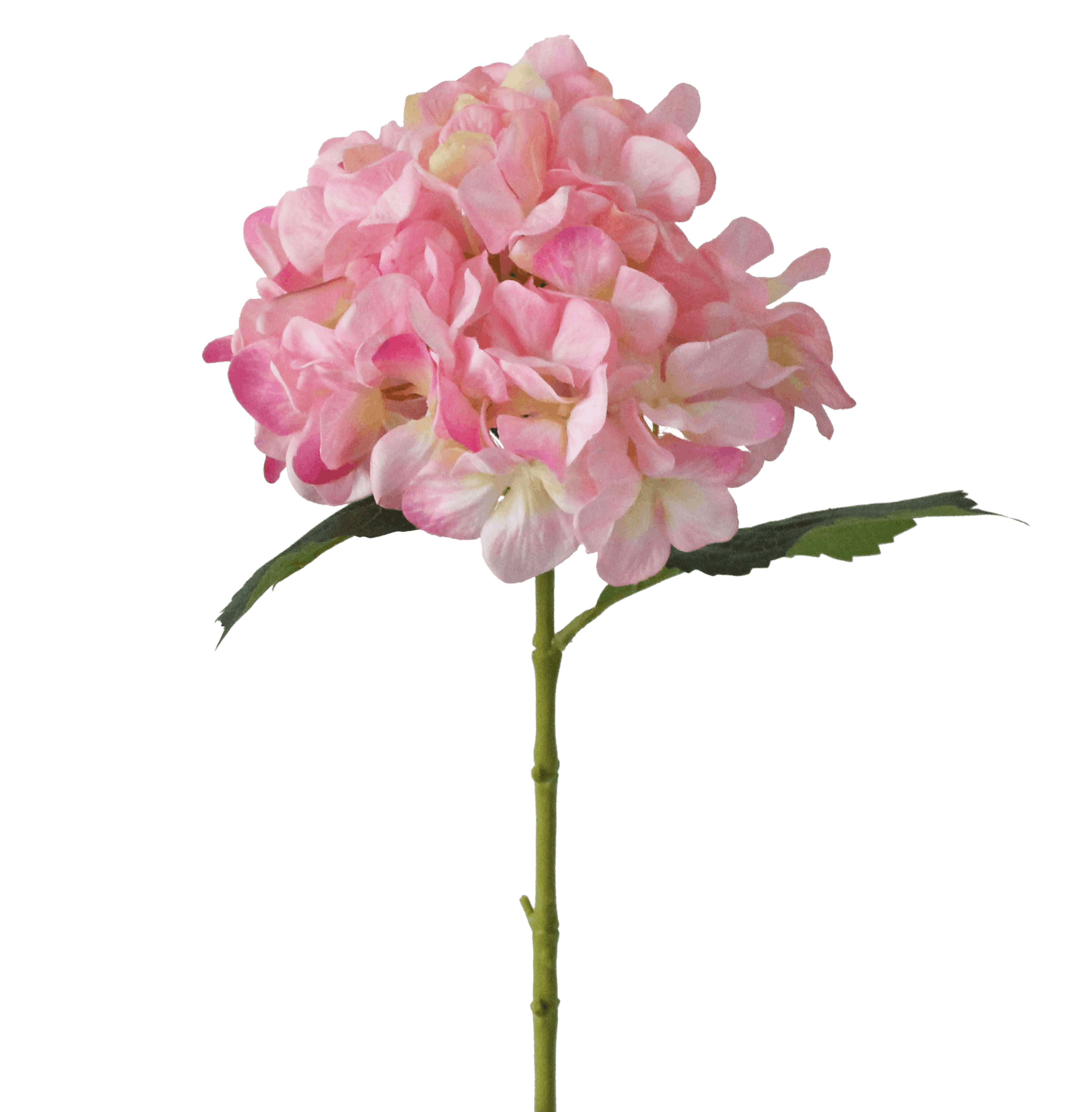 Artificial hydrangea stem pink