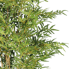 Artificial bamboo foliage closeup
