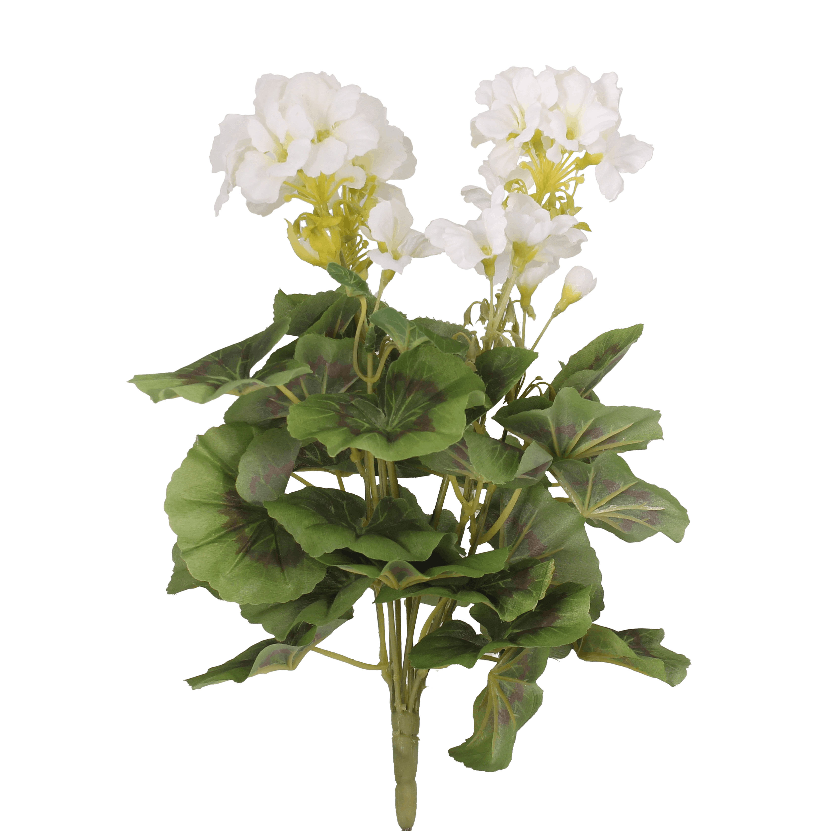 Artificial geranium bush white