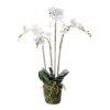 Artificial white moon phalaenopsis orchid 90cm
