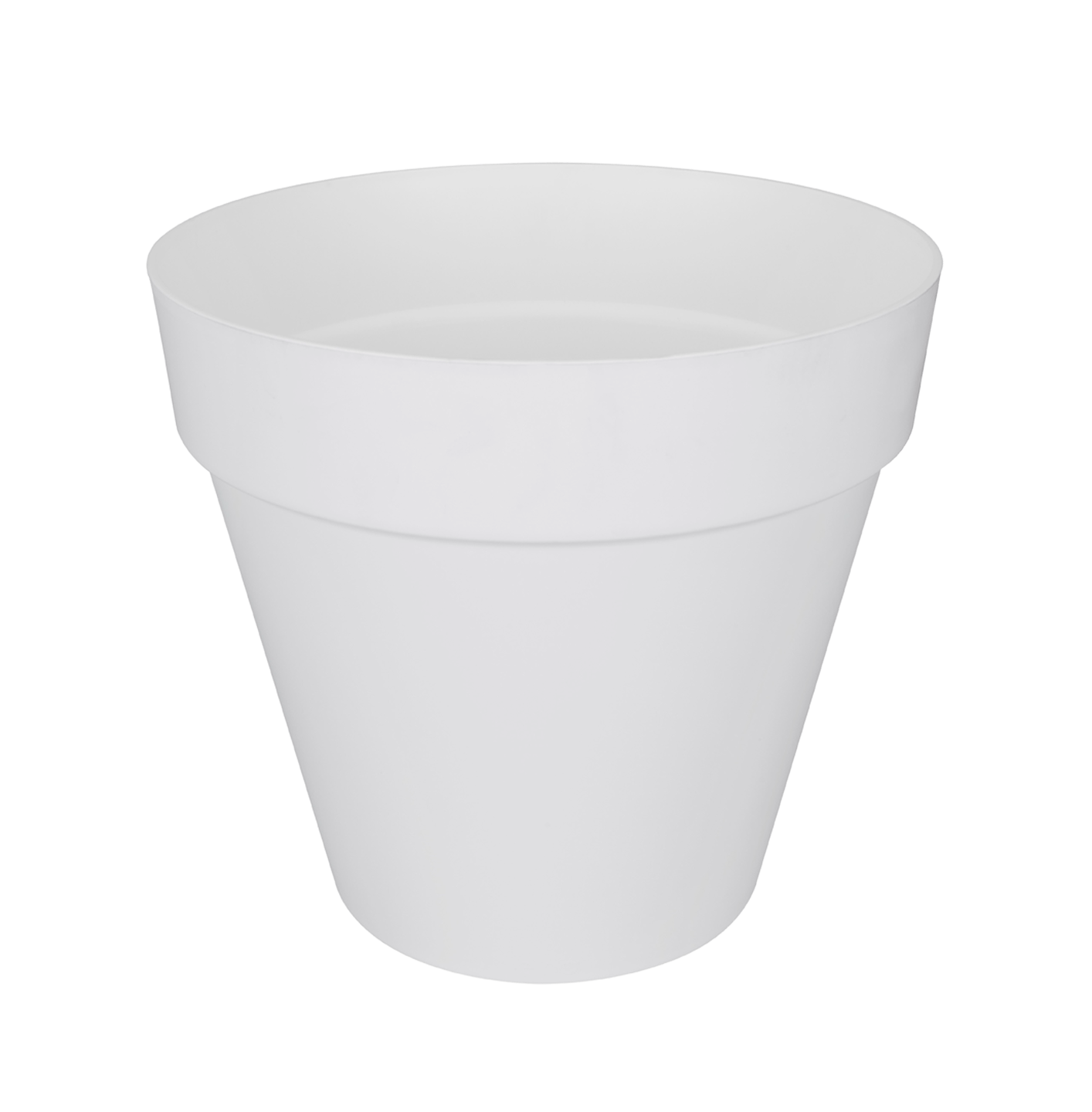 White loft urban round plant pot