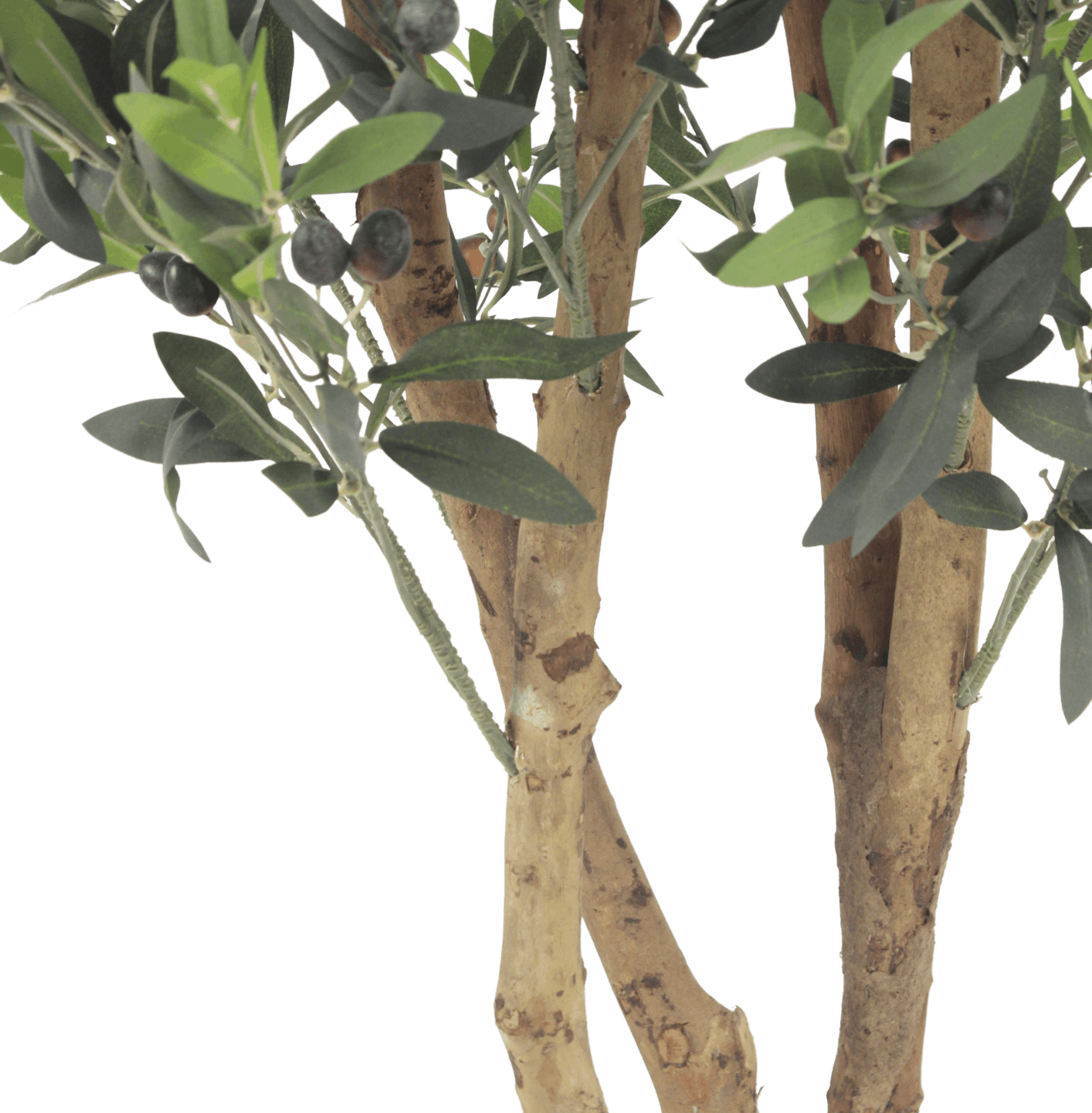 Faux olive tree stems