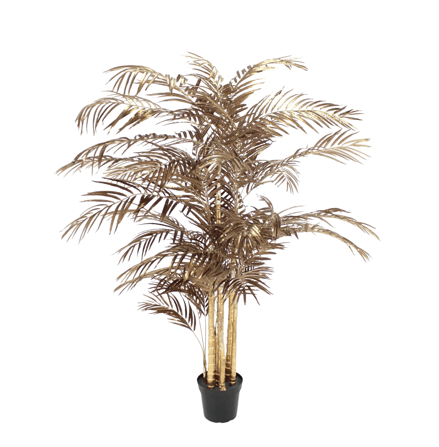 Artificial 180cm bronze painted palm tree