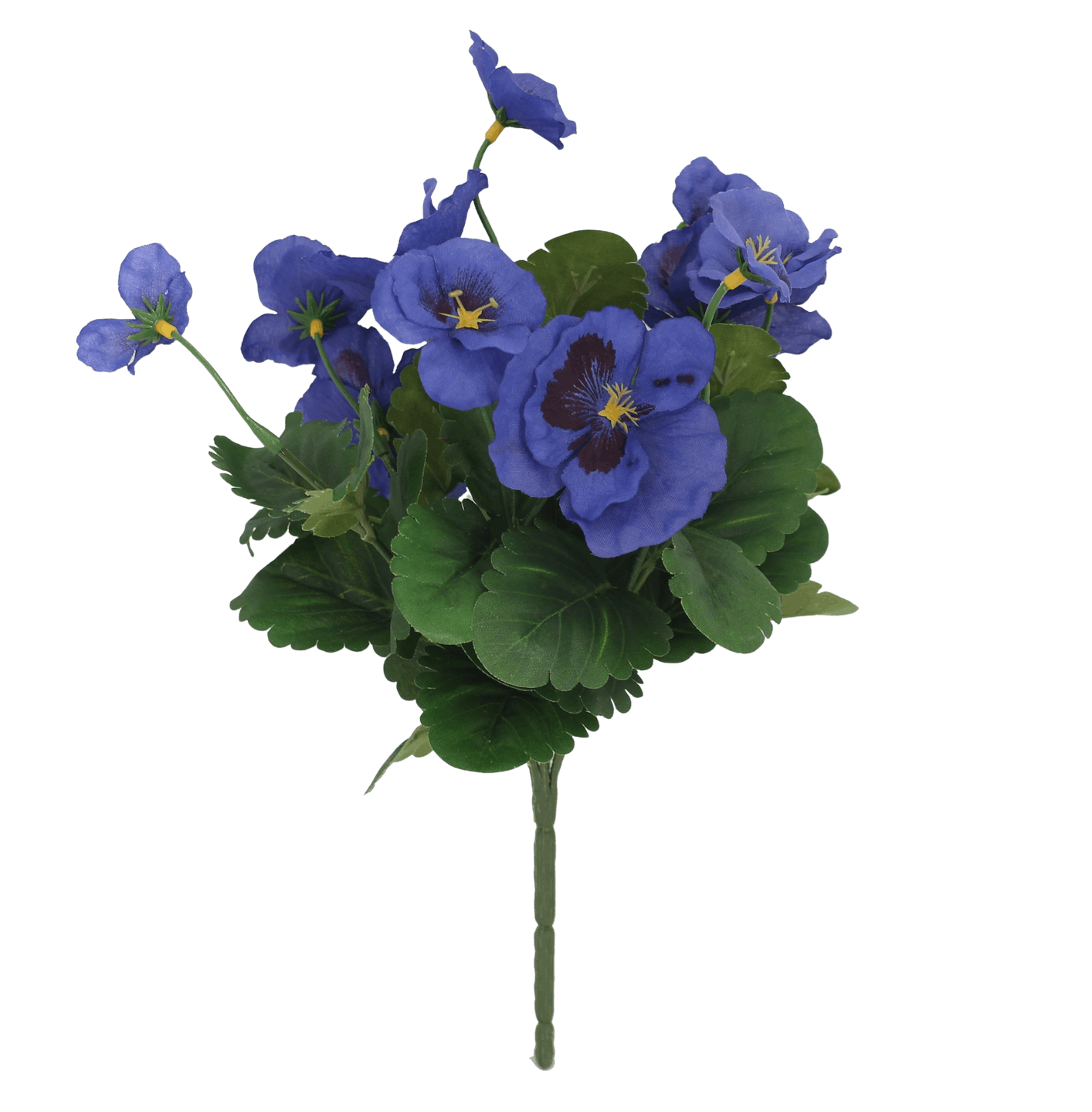 Artificial pansy bush blue