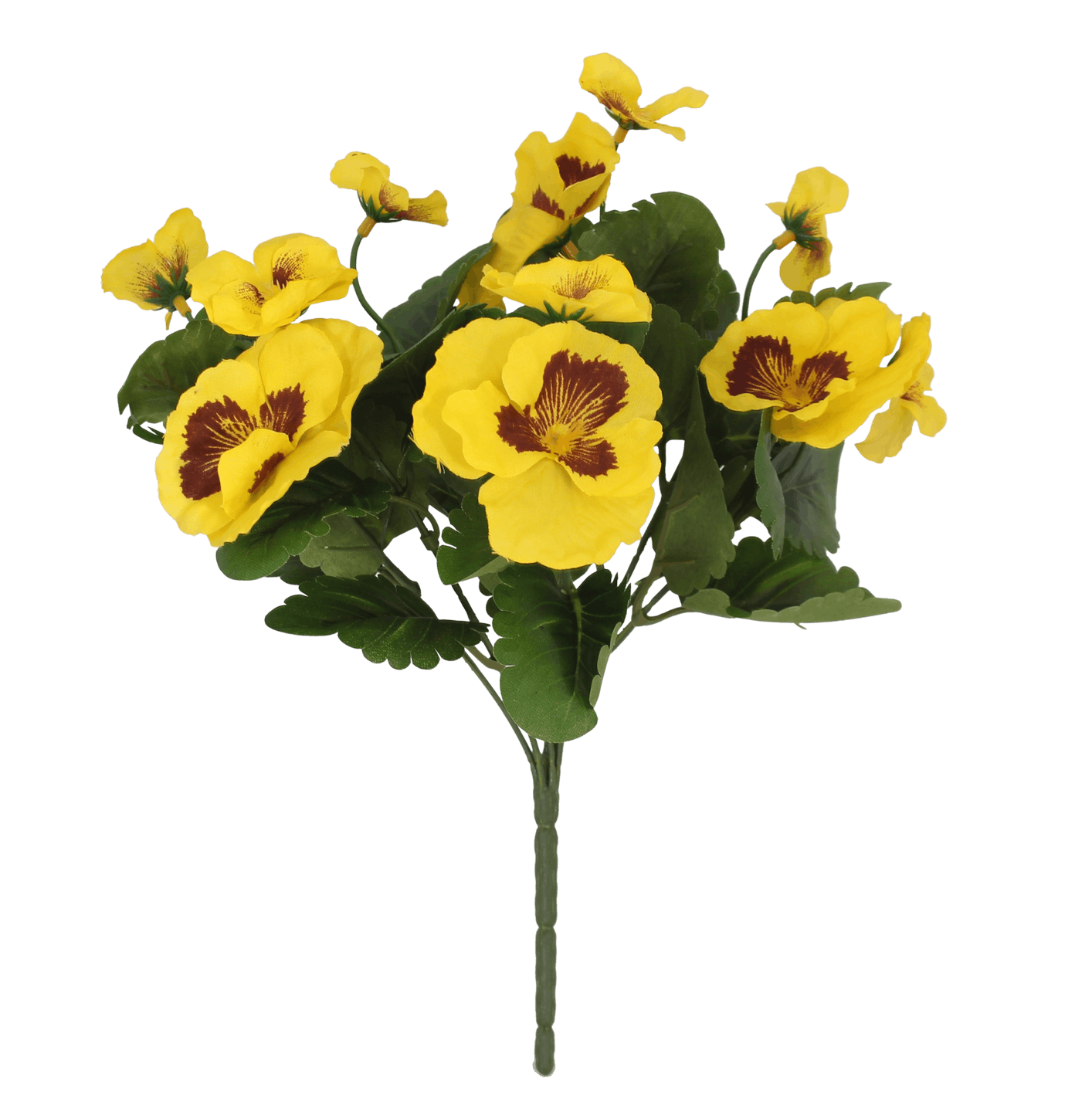 Artificial pansy bush yellow