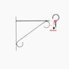 Elho hanging basket hook on white background