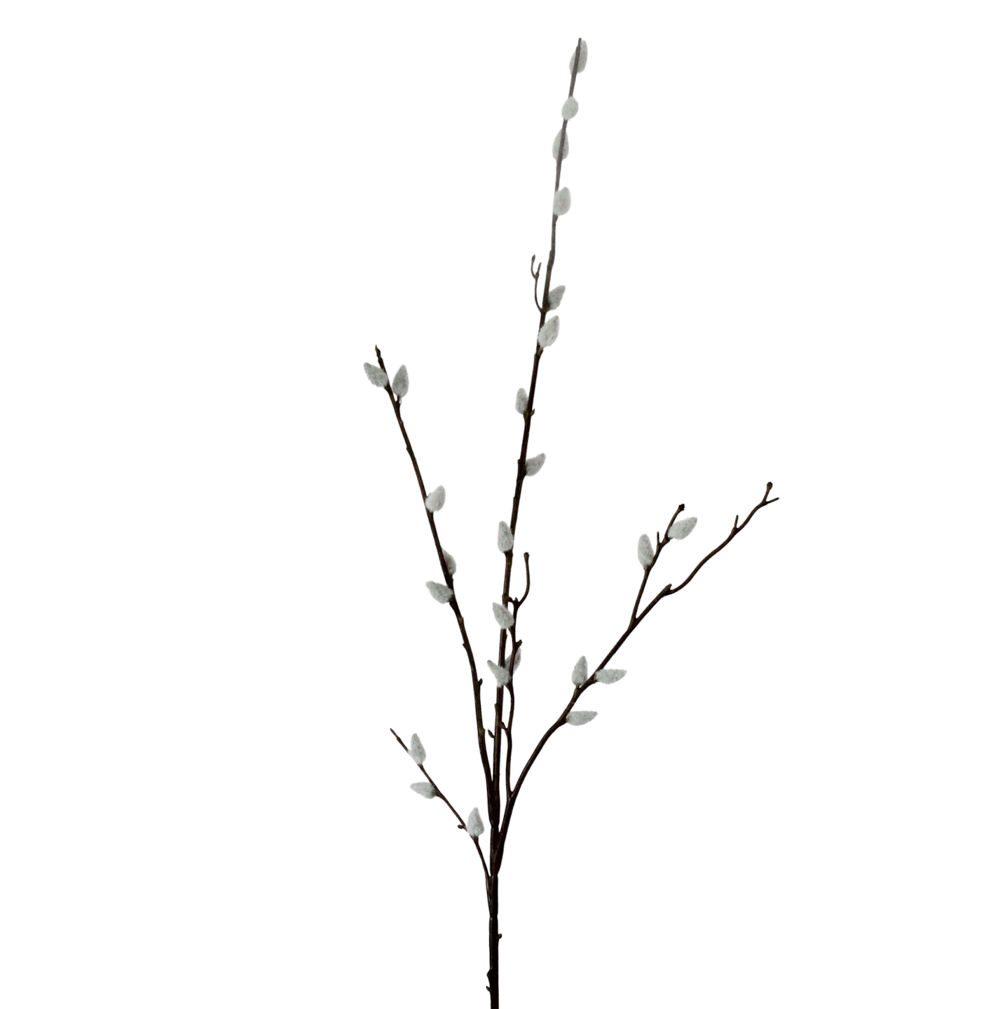 Artificial pussy willow stem