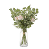 White pink artificial romance bouquet