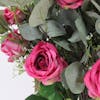 Dark pink artificial romance bouquet flowers