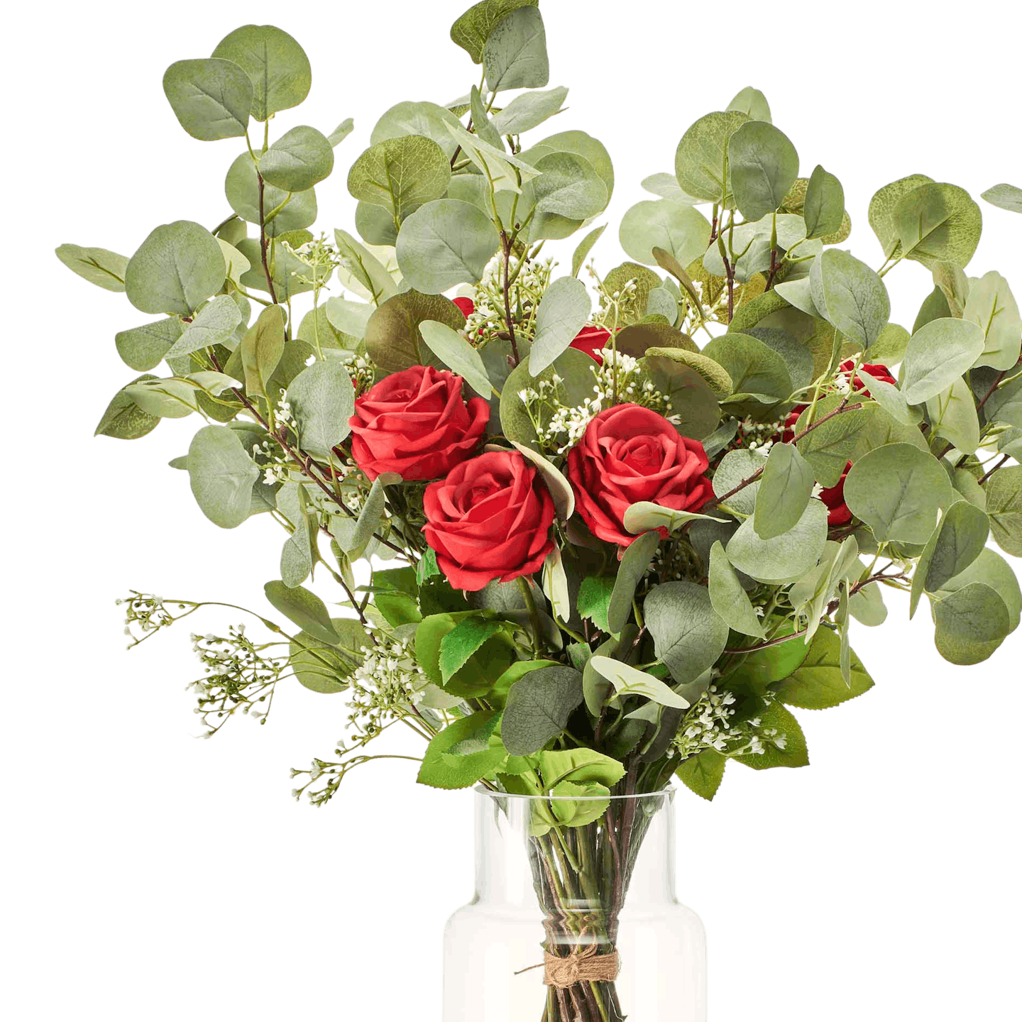 Red artificial romance bouquet