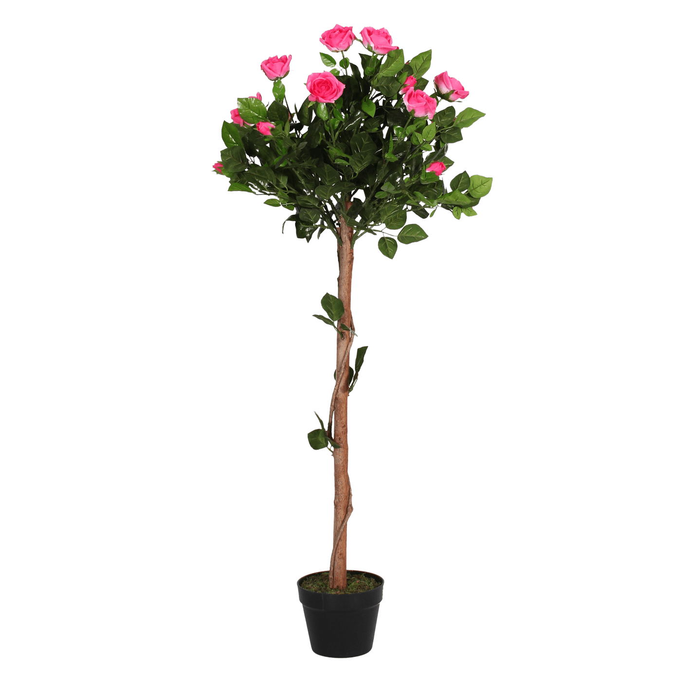 Artificial rose ball tree pink