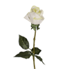 Artificial rose bud stem white