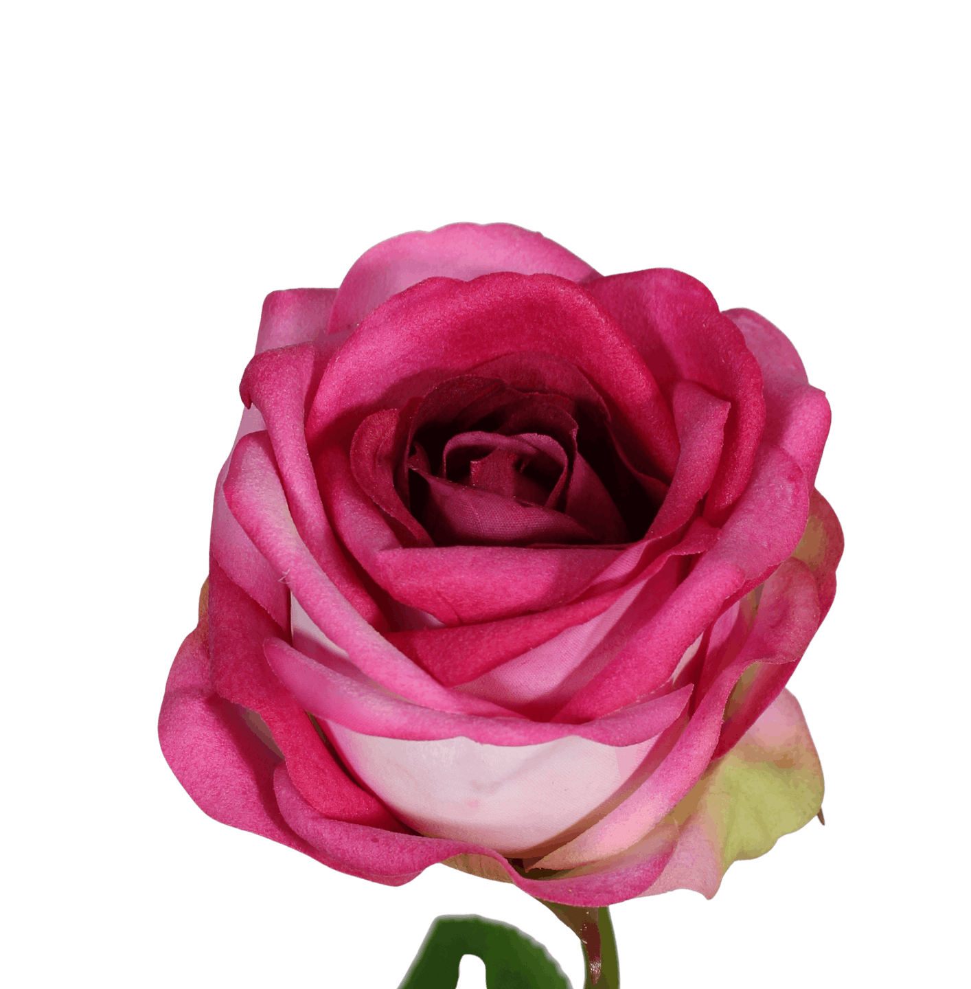 Artificial dark pink rose flower