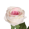 Artificial white pink rose flower