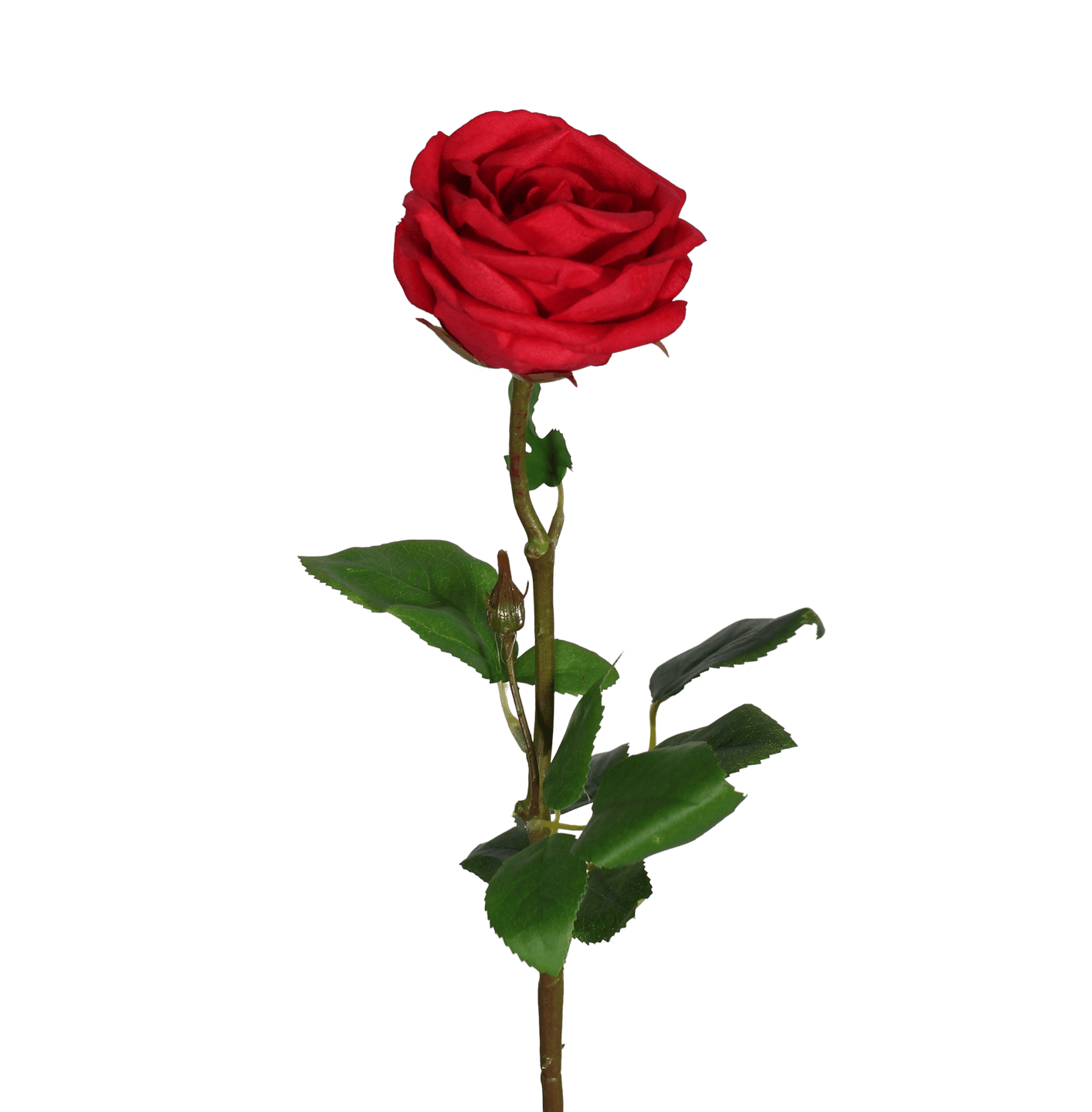Artificial rose stem red