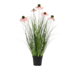 Pink flowering artificial grass plant by Blooming Artificial