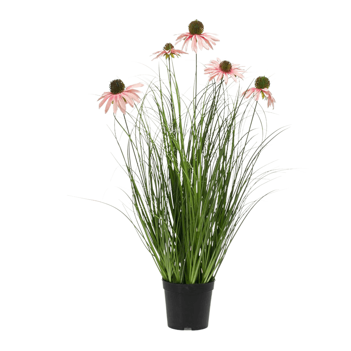 Pink flowering artificial grass plant by Blooming Artificial