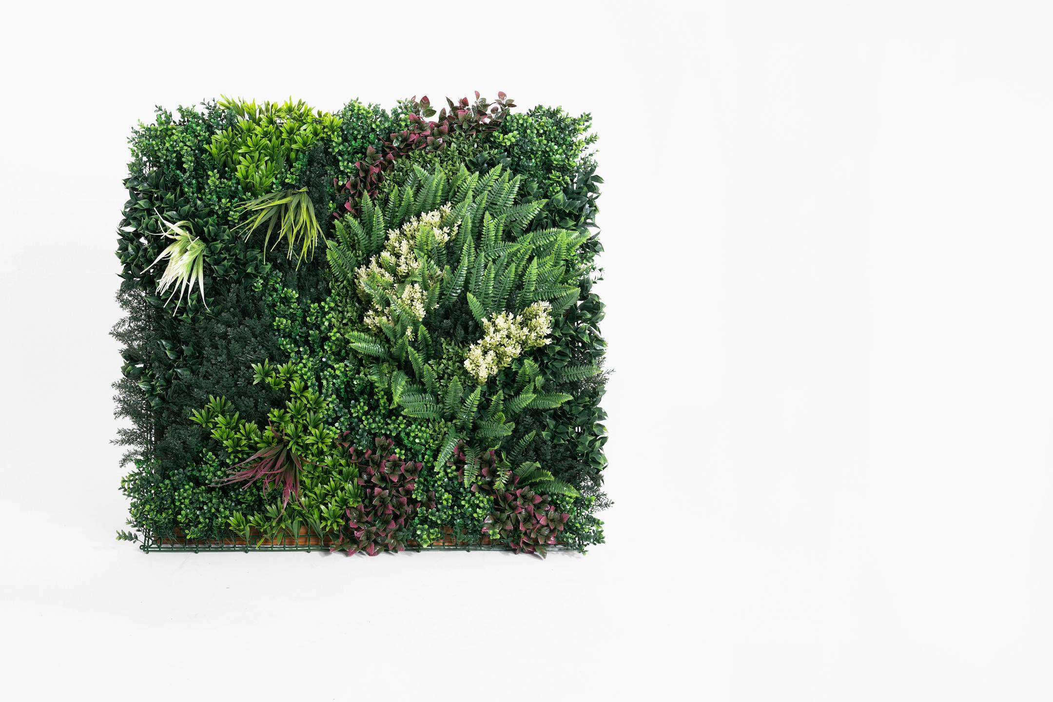 Artificial mystic medley living wall 1