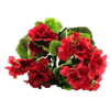 Artificial small geranium bush red