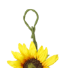 Artificial sunflower garland hoop