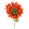 Artificial sunflower stem orange