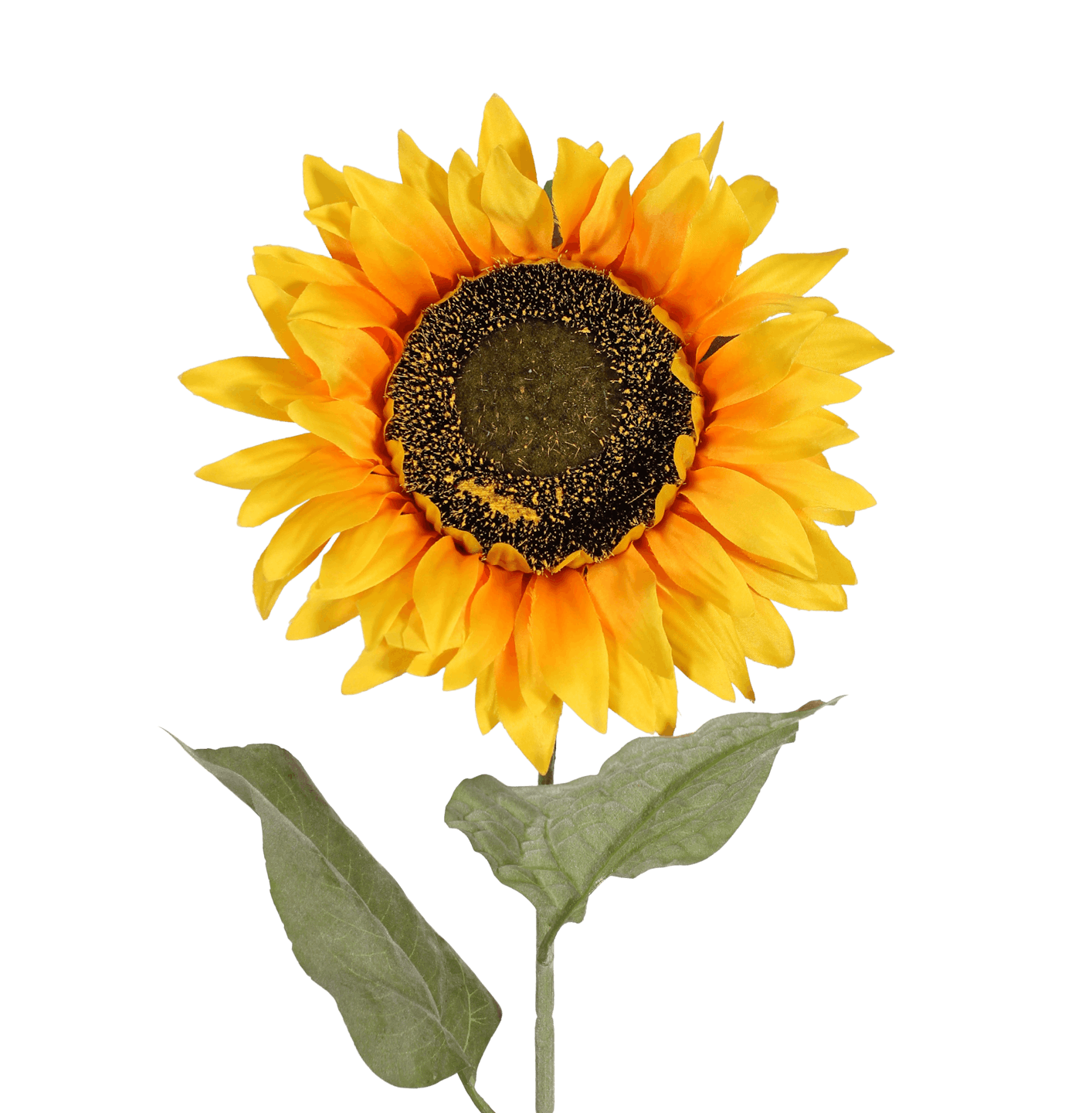 Artificial sunflower stem yellow